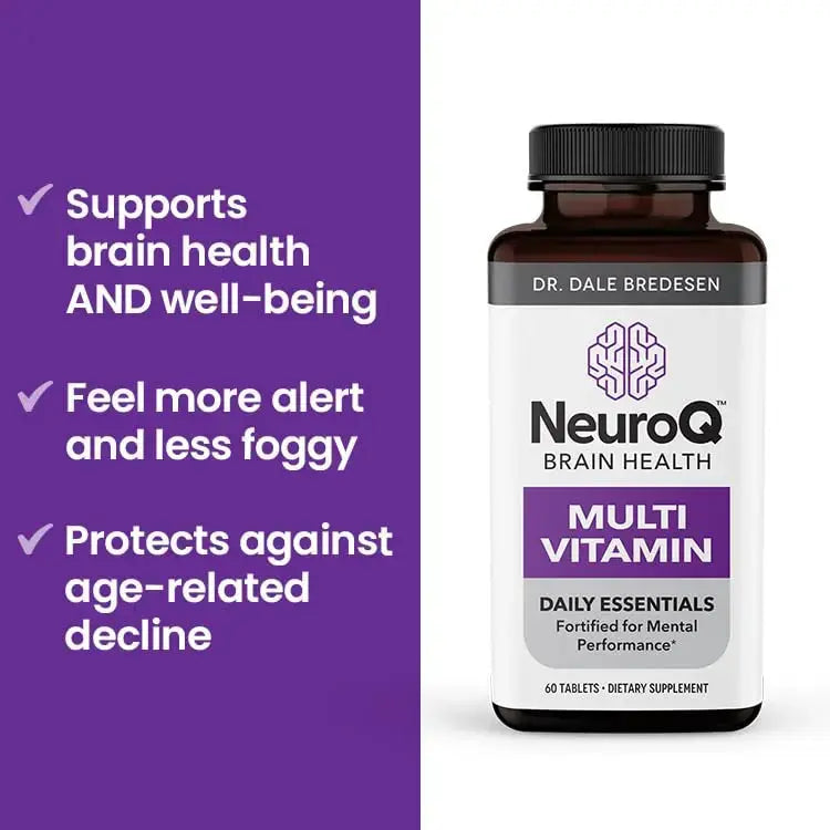 NeuroQ Daily Essentials Multivitamin – High‑Potency Brain & Body Support with Choline 550 mg, PQQ, CoQ10, Alpha Lipoic Acid LifeSeasons Au supplements
