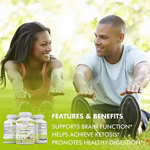 Slim Heat Keto MCT Oil Capsules with C8 & C10 - Fast Acting Ketosis Brain & Body Fuel Slim Heat Au supplements