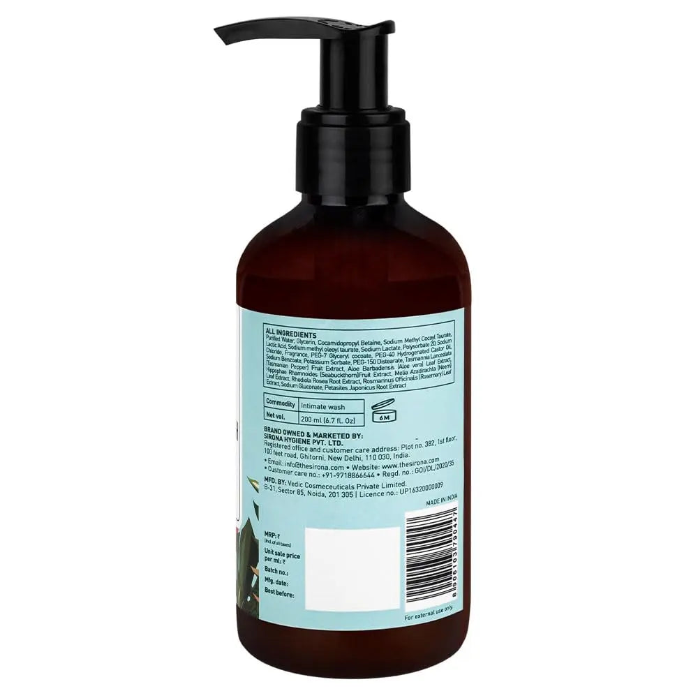Sirona Natural Refreshing Feminine Wash - 6.7 Fl Oz (200 ml) | No Chemical, No Irritation, pH Balanced Intimate Sirona Au supplements