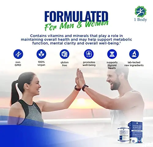 1 Body Thyroid Support Supplement with Iodine - Energy & Focus Support 1 Body Au supplements