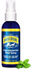 Amish Origins Deep Penetrating Pain Relief Liquid Spray - Fast-Acting, Natural Relief for Muscle Aches, Joint Pain, and Stiffness - 3.5 oz Spray Bottle Amish Origins Au supplements