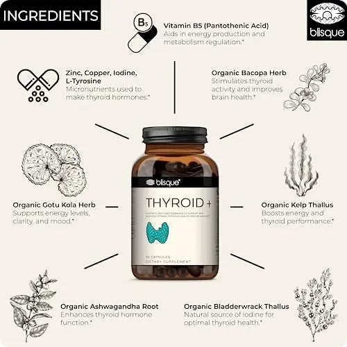 Blisque – Thyroid Support Supplement Complex for Healthy Metabolism and Increased Energy Blisque Au supplements