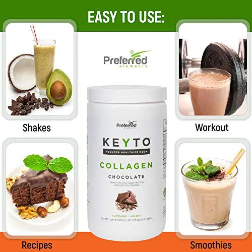 Keto Collagen Protein Powder with MCT Oil – Keto and Paleo Friendly Grass Fed and Pasture Preferred Elements Au supplements