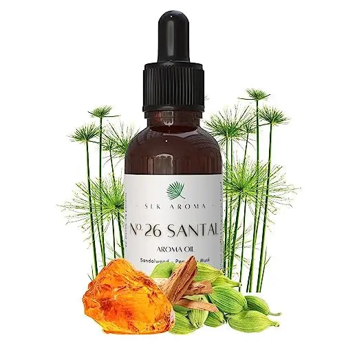 SLK Aroma, Santal Aroma Diffuser Oil, No. 26, Ultra Luxury Niche Blend of The Finest Essential Oils SLK Aroma Au supplements