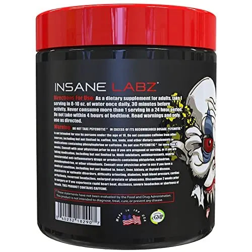 Psychotic, and Insane Veinz, Pre Workout Stack (Fruit Punch) Insane Labz Au supplements