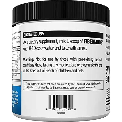 Evlution Nutrition FiberMode Fiber Plus Probiotic - 5 Grams of Fiber, Digestive Health Evlution Au supplements