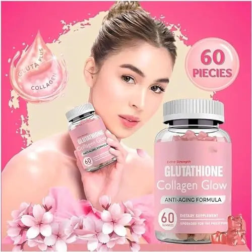 Glutathione Collagen Gummies,Glutathione Collagen Glow Gummies for Dark Spot,60 Pieces NNOVAT Au supplements