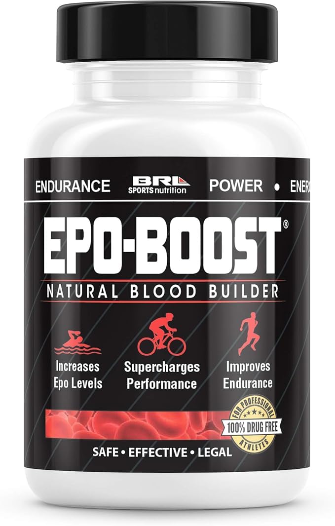 EPO-BOOST Natural Blood Builder Iron Supplement. RBC Support Made in USA with Echinacea & Dandelion Root helping VO2 Max, Energy, Endurance (1-Pack) EPO-Boost Au supplements