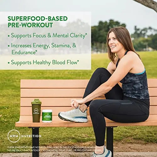 MRM Nutrition Organic Pre-Workout Powder | Black Cherry Flavored | Superfoods MRM Au supplements