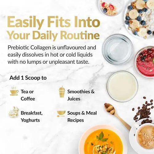 Prebiotic Collagen Powder - 390g Hydrolysed Bovine Collagen Peptides with Prebiotics for Gut Health & Skin Inner Vitality Au supplements