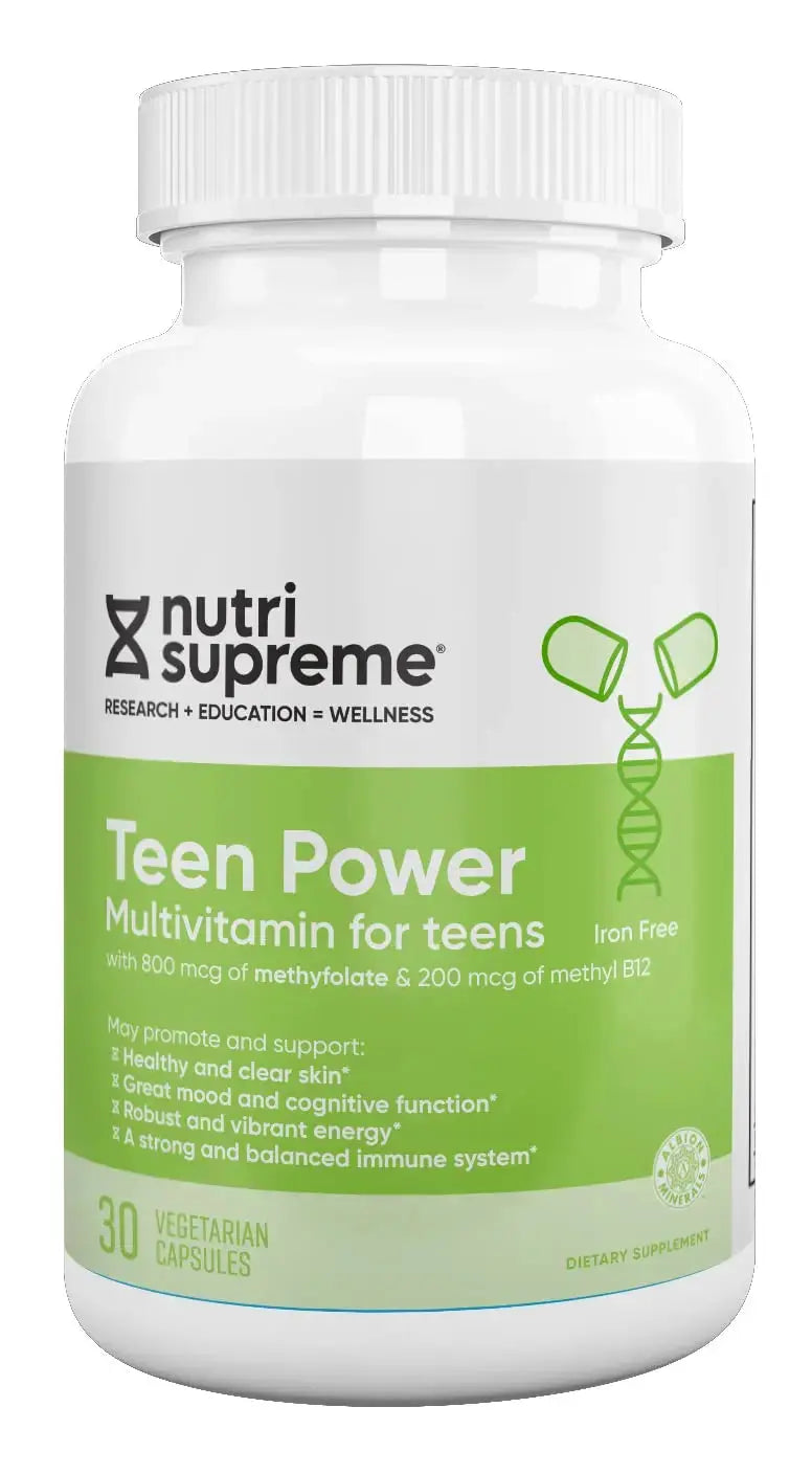 Nutri Supreme Teen Multivitamin for Boys and Girls 12-17, Best Kosher One Per Day Teen Vitamins, Formulated for Teen Development NUTRI-SUPREME RESEARCH Au supplements
