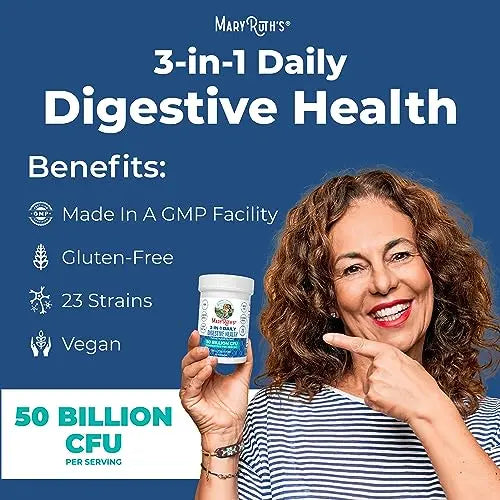 Mary Ruth's 3 in 1 Digestive Health Probiotic, 30 CT MaryRuth Organics Au supplements