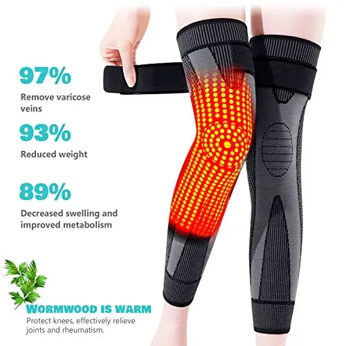DAFUZ Tourmaline Acupressure self-Heating Shaping Knee Sleeve, Mugwort Acupressure DAFUZ Au supplements