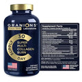 Thermogenic Hydrolyzed Collagen Burn - Hyaluronic Acid, Vitamin C, Multi Collagen Complex Granions Au supplements