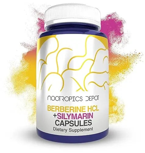 Nootropics Depot Berberine HCL + Silymarin Capsules | 500mg + 90mg | 180 Count Nootropics Depot Au supplements