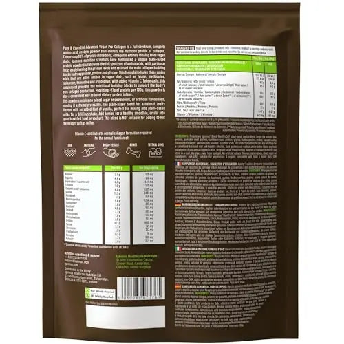 Vegan Collagen Powder, Natural Vanilla Flavour, Plant-Based Peptide Protein Supplement Igennus Healthcare Nutrition Au supplements