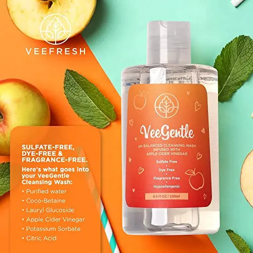 VeeFresh - VeeGentle Feminine Wash pH Balance for Women Wash with Apple Cider Vinegar VeeFresh Au supplements