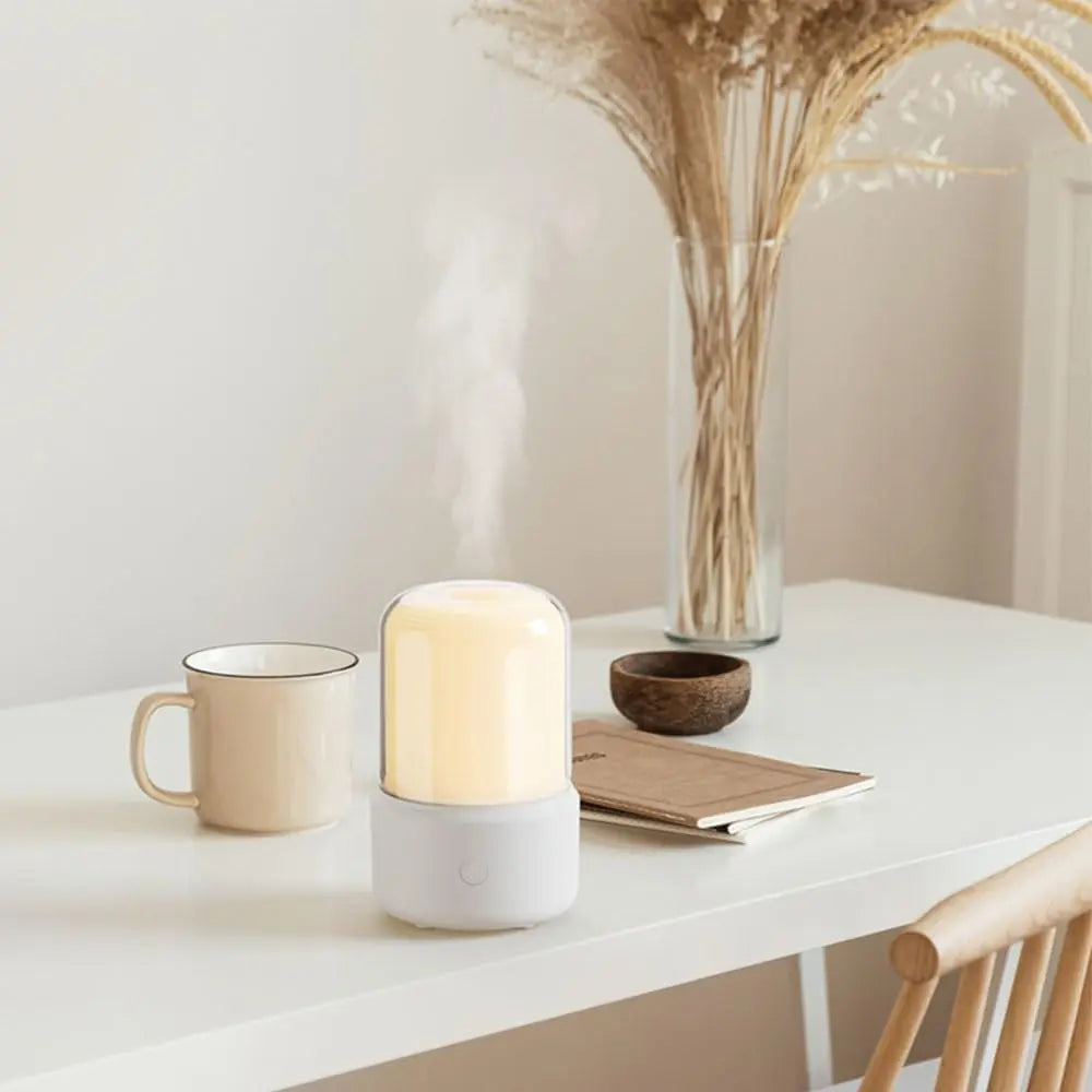 Candlelight Flame Air Diffuser,Portable Essential Oil Diffuser Noiseless 120ML Aroma Diffuser Waterless AEKAN Au supplements