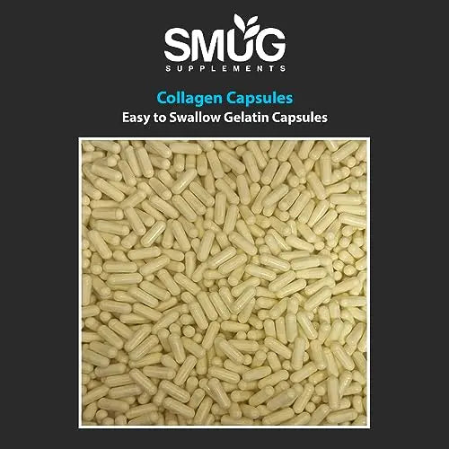 SMUG Supplements Collagen Capsules - 60 High Strength 400mg Pills - Promotes Healthy Skin SMUG Supplements Au supplements
