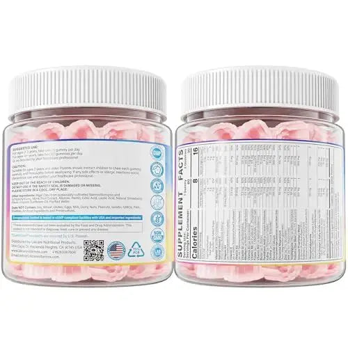 Toddler Multivitamin Gummies with Iron, Omega-3, ARA, Calcium, Prebiotic | Methylated Vitamins for Kids Ages 2+ | Overall Support | LILICARE Au supplements