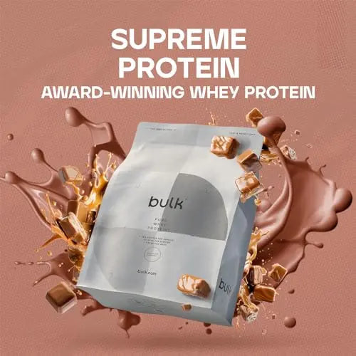 Bulk Pure Whey Protein Powder Shake, Chocolate Caramel, 2.5 kg, Packaging May Vary Bulk Au supplements