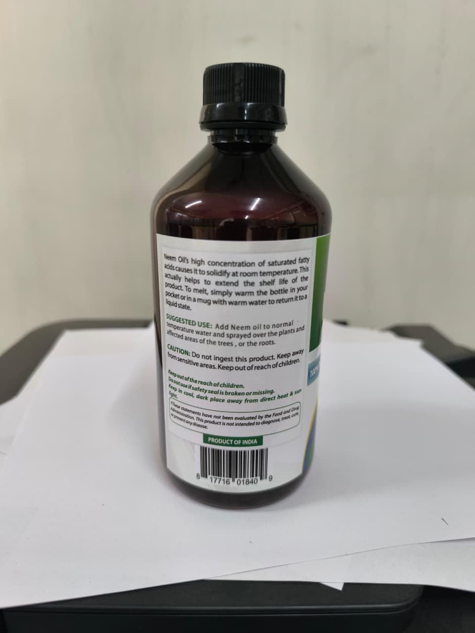 Best Naturals 100% Pure Neem Oil, 100% Cold Pressed and Unrefined - 16 OZ (1 Bottle)