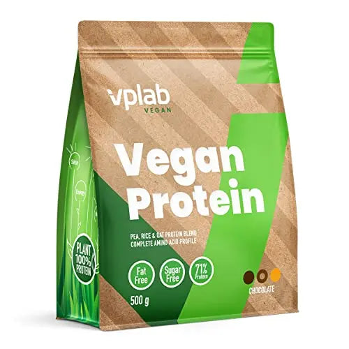 VPlab Vegan Protein Powder 500g - 16 Servings, 100% Plant Based and Natural Vegan Protein Shake vplab nutrition Au supplements