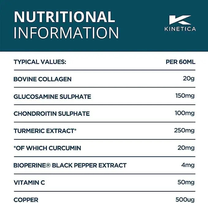 Kinetica Collagen with Turmeric (12-Pack) 20g Collagen & 50mg Vitamin C. Orange & Mango Flavour Kinetica Au supplements
