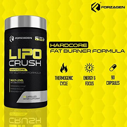 Forzagen Lipocrush Thermogenic Fat Burner for Men and Women, 90 Belly Fat Burner Forzagen Au supplements