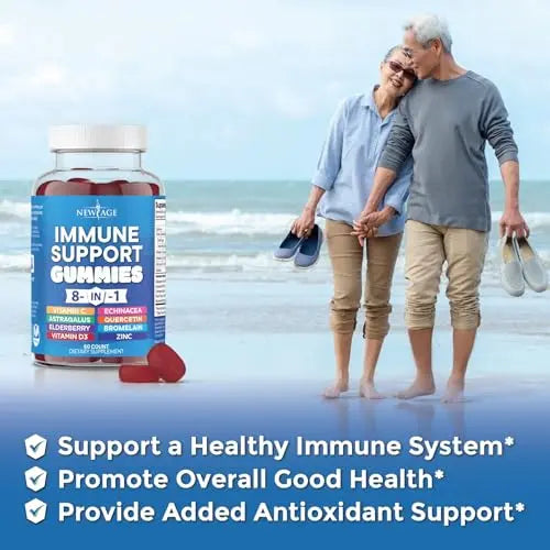 NEW AGE 8 in 1 Immune Support Booster Supplement with Elderberry, Vitamin C NEW AGE Au supplements