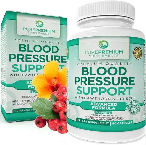 PurePremium Blood Pressure Support Supplement with Hawthorn, Hibiscus & Garlic Extract PurePremium Supplements Au supplements