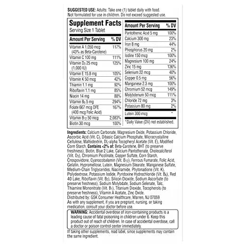 Centrum Silver Women's Multivitamin for Women 50 Plus, Multivitamin/Multimineral Supplement with Vitamin D3, B Vitamins, Non-GMO Ingredients Centrum Au supplements
