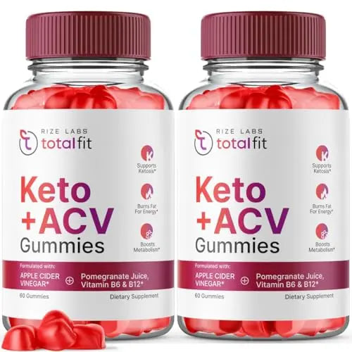 (2 Pack) Total Fit Keto ACV Gummies Advanced Weight Loss, Total Fit Keto ACV + BCB Gummies rize labs Au supplements