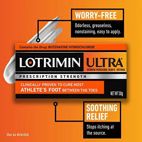 Lotrimin Ultra 1 Week Athlete's Foot Treatment - Antifungal Cream, 30 Gram Lotrimin Au supplements