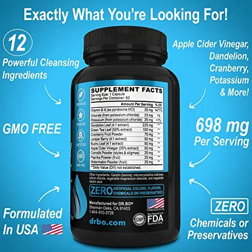 Water Pills Diuretics for Water Retention - Natural Water Away Pills Herbal Diuretic Supplements DR. BO Au supplements