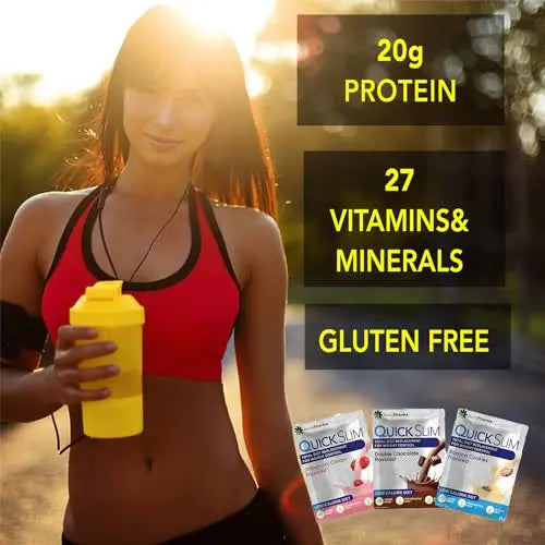 Quick Slim Meal Replacement Shake for Weight Loss, 30 Servings, 20g Protein, 27 Vitamins NUTRIPHARMA Quick Slim Au supplements
