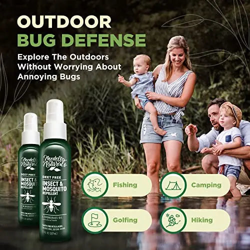 Deet-Free Insect & Mosquito Repellent Pack of 2 (8 oz) – Nice Smelling Medella Naturals Au supplements