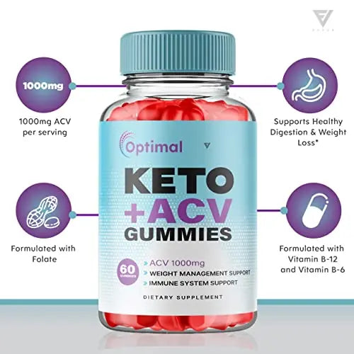 (2 Pack) Optimal Keto ACV Gummies Advanced Weight Loss Plus, Optimal Keto+ACV Gummy Fyvus Au supplements