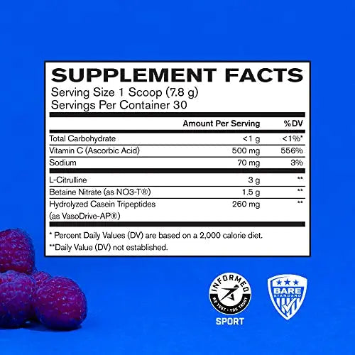 BARE PERFORMANCE NUTRITION, BPN Endo Pump Pre-Workout Muscle Pump Enhancer BARE PERFORMANCE NUTRITION Au supplements