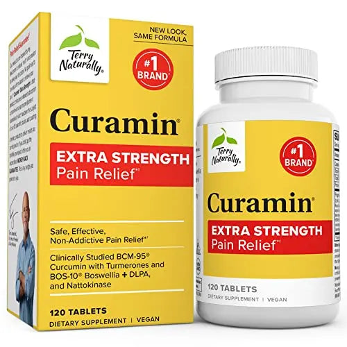 Terry Naturally Curamin Extra Strength - 120 Tablets - Non-Addictive Pain Relief Supplemen Terry Naturally Au supplements