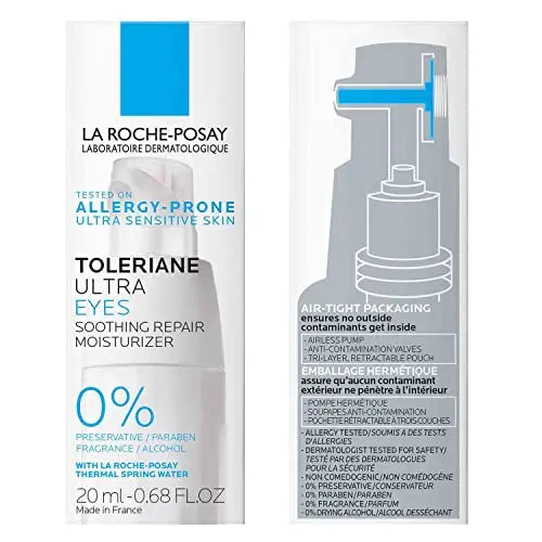 La Roche-Posay Toleriane Dermallergo Eye Cream Soothing Repair Moisturizer, Soothes and Comforts Sensitive Skin La Roche-Posay Au supplements