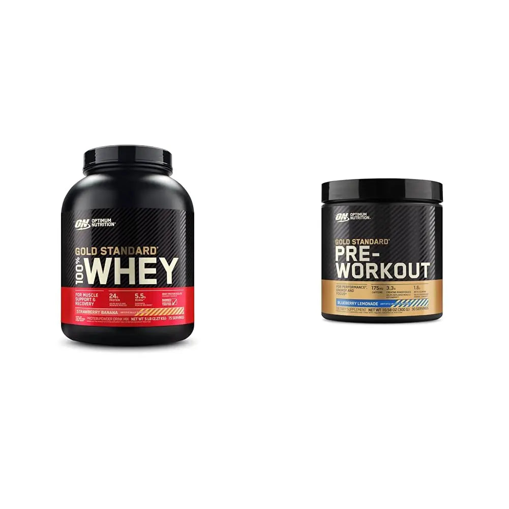 Optimum Nutrition Gold Standard 100% Whey Protein Powder & Gold Standard Pre-Workout Optimum Nutrition Au supplements