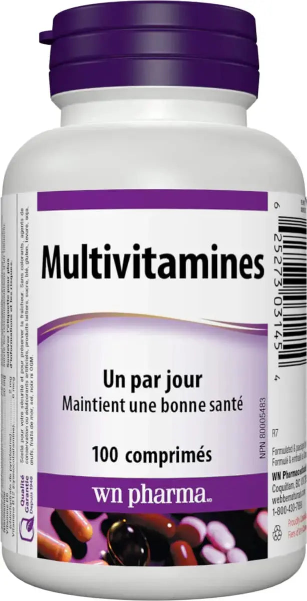 Multi-Vitamin with Vitamin E (dl-Alpha Tocopheryl Acetate) - 100 ta. Webber Naturals Au supplements