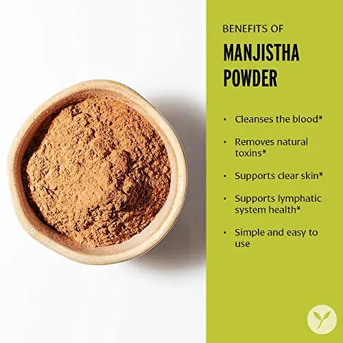 Banyan Botanicals Manjistha Powder, Spice Jar - USDA Organic - Rubia cordifolia - Cleanses Banyan Botanicals Au supplements