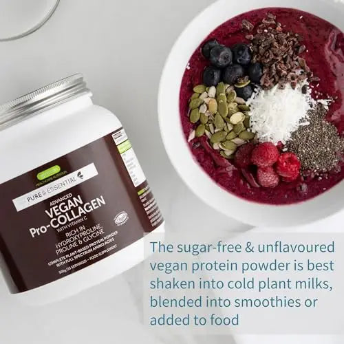 Vegan Collagen Powder, Plant-Based Peptide Protein Supplement with Glycine, 21 Amino Acids & Vitamin C, Complete Collagen Igennus Healthcare Nutrition Au supplements