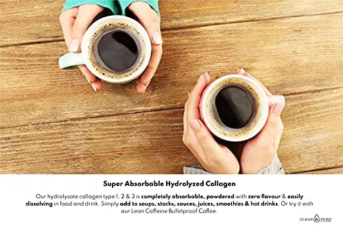 Clean & Pure Collagen Powder, Lab Tested Bovine Peptides with No or Zero Growth Hormones, Pesticides or Vet Meds - 400g Lean Caffeine Au supplements