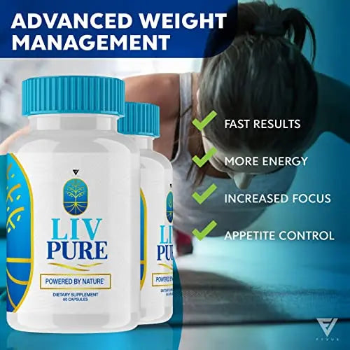 (2 Pack) Liv Pure Loss Pills, Livpure Liver Detox Cleanse Management Capsules Advanced Fyvus Au supplements