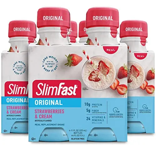 SlimFast Meal Replacement Shake, Original Strawberries & Cream, 10g of Ready to Drink Protein SlimFast Au supplements