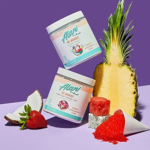 Alani Nu Island Crush Pre Workout and BCAA Hawaiian Shaved Ice Post Workout Powder Alani Nu Au supplements