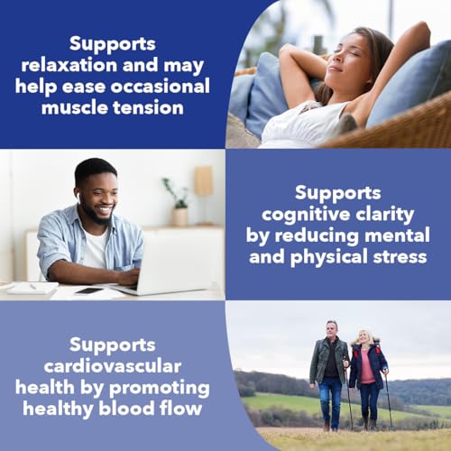 LifeSeasons Anxie-T - Stress Relief Supplement - Supports Mood & Mental Focus - Feel Calm and Relaxed - Eases Tension & Nervousness - Ashwagandha